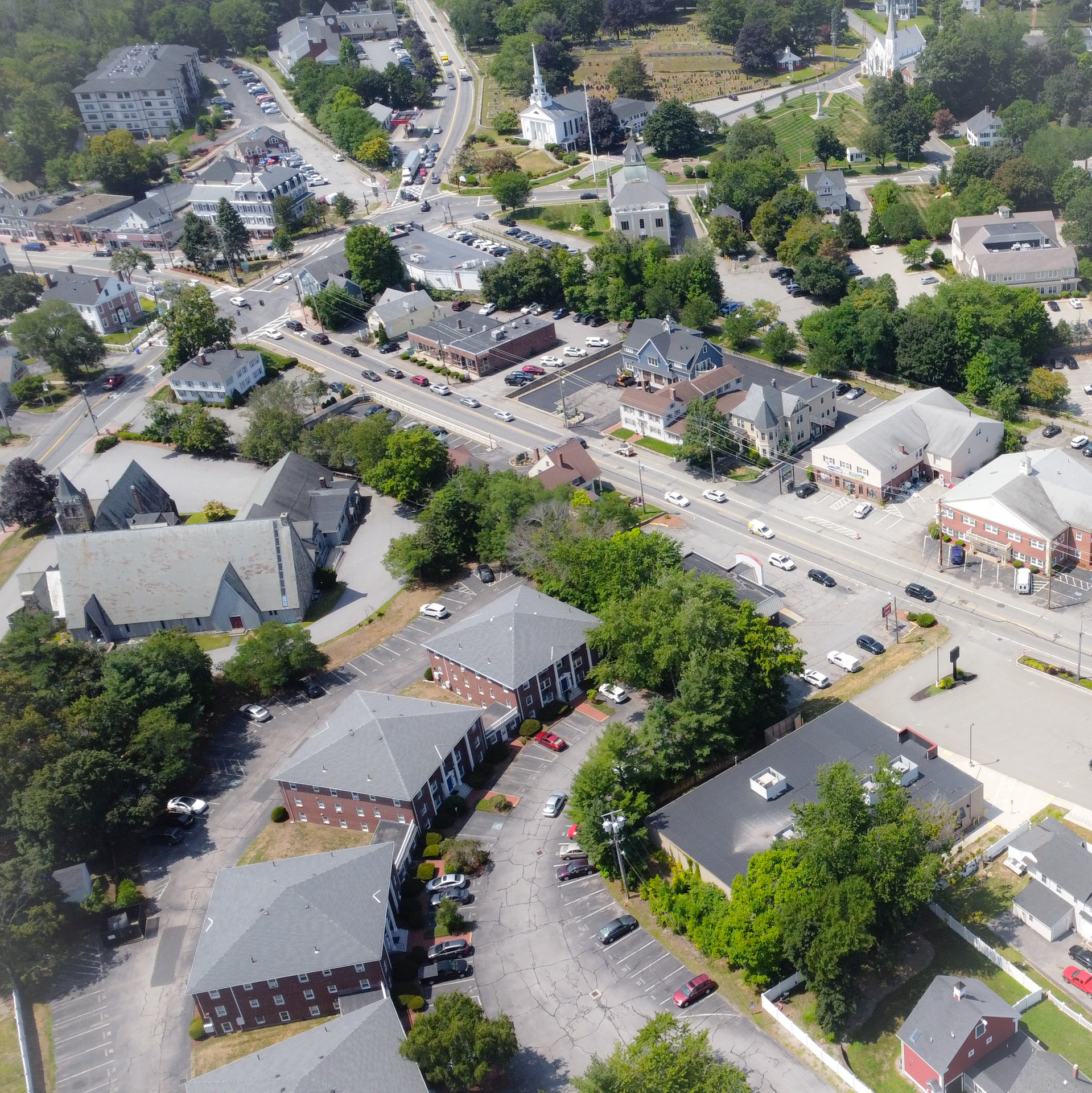 Chelmsford Center Village from the northeast (photo credit: NMCOG)